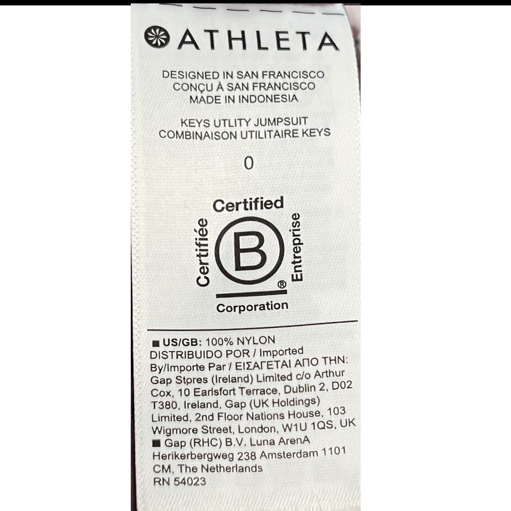 Athleta x‎ Alicia Keys Utility Jumpsuit Nylon Open Back Mauve Parachute Womens 0 - Picture 16 of 16